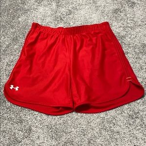 Red Under Armour Shorts, S